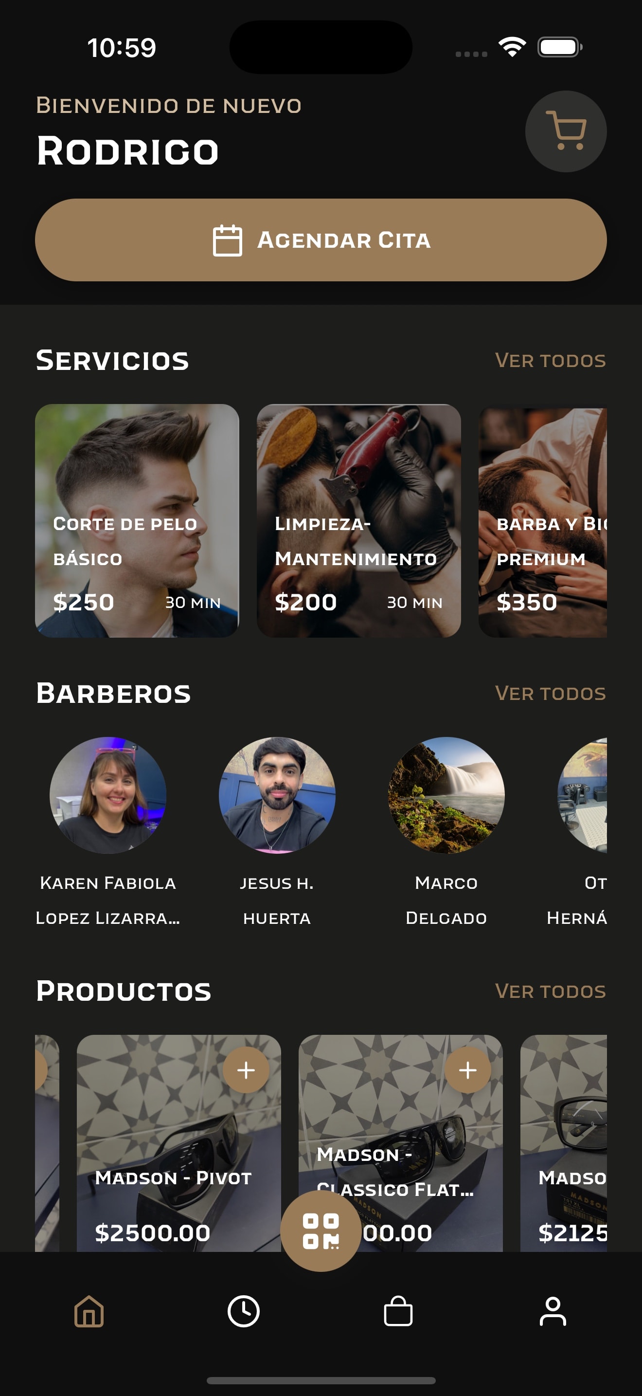 Pantalla de Vicio Barber Club